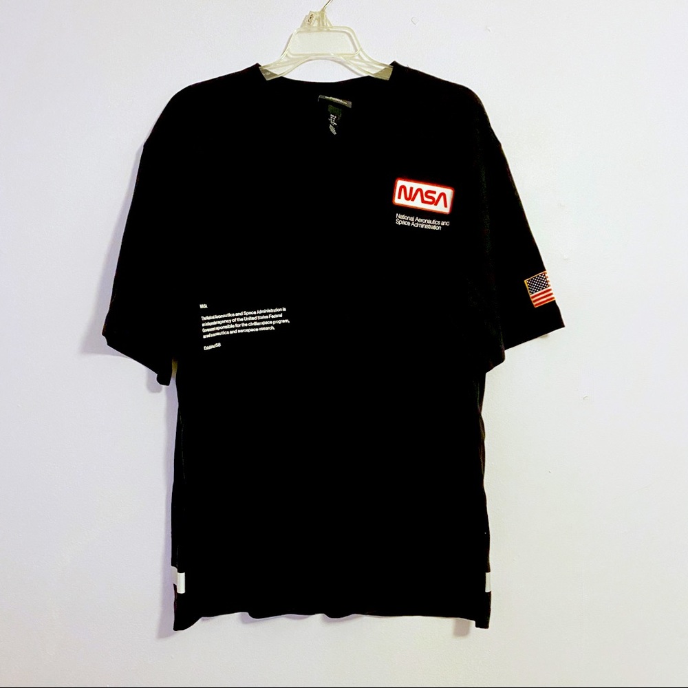 H&M NASA Black Oversized Tee